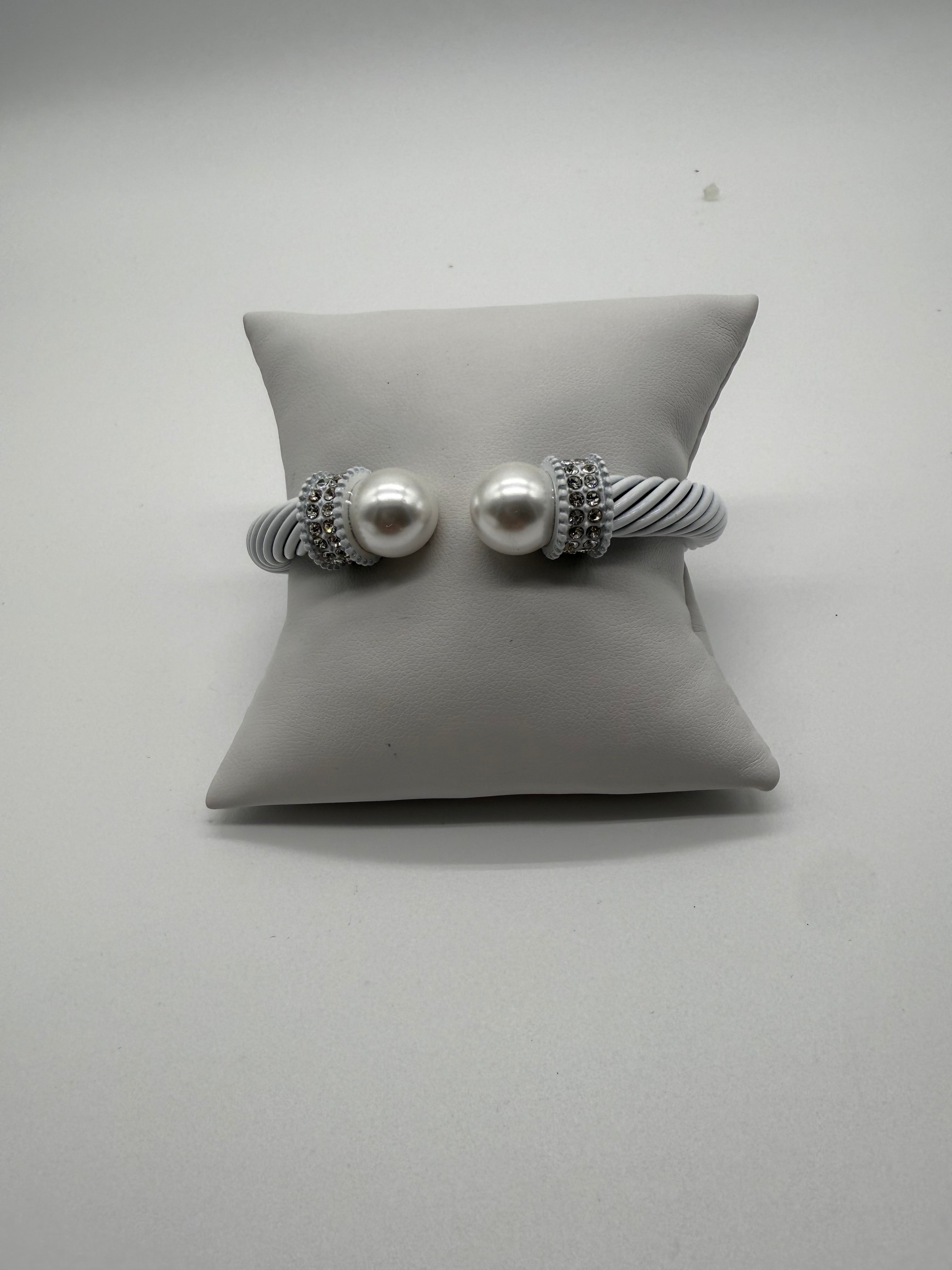 White Cable Bracelet