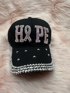 Breast Cancer Awareness Baseball Cap Black Hope