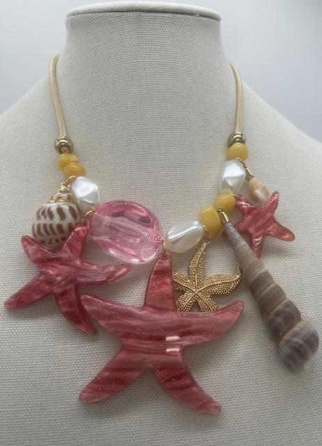 Pink Shell Necklace NK24015