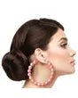 Blush Radiance Hoop Earrings – Opulence Meets Femininity