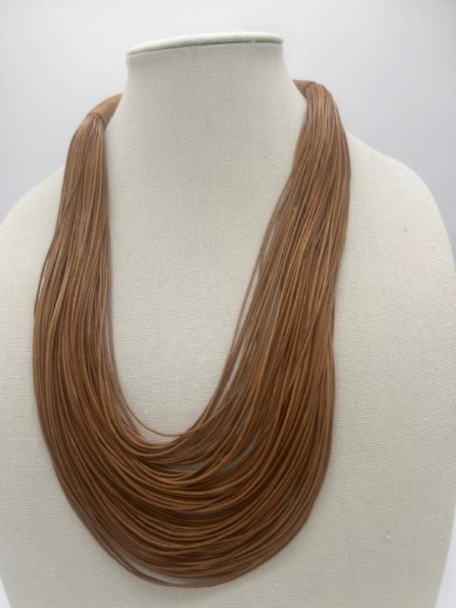 Brown Ropes Necklace NK24023