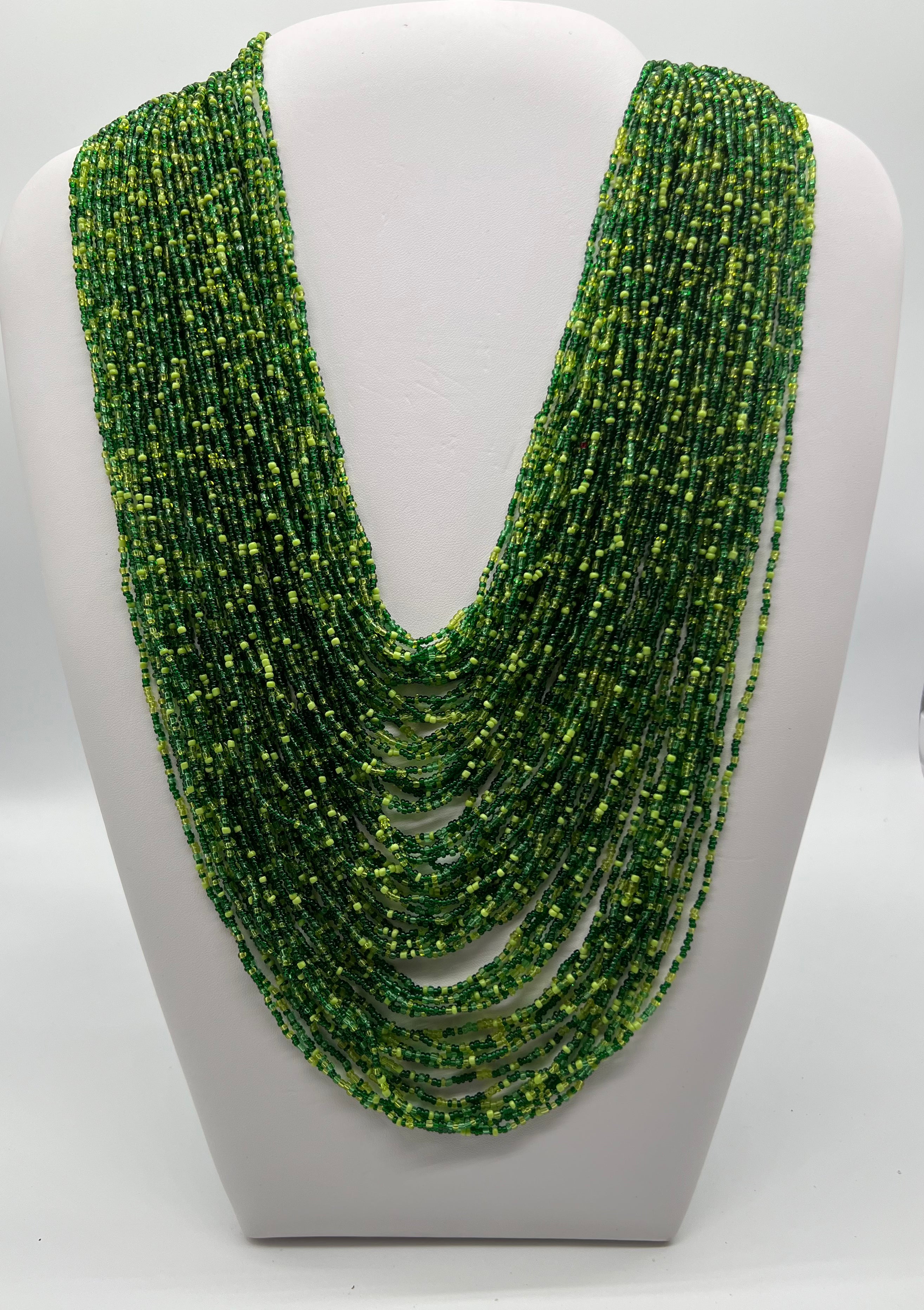 NK2300012 Green Beaded Necklace