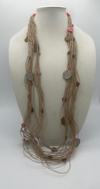 Natural Jute Necklace NK24027