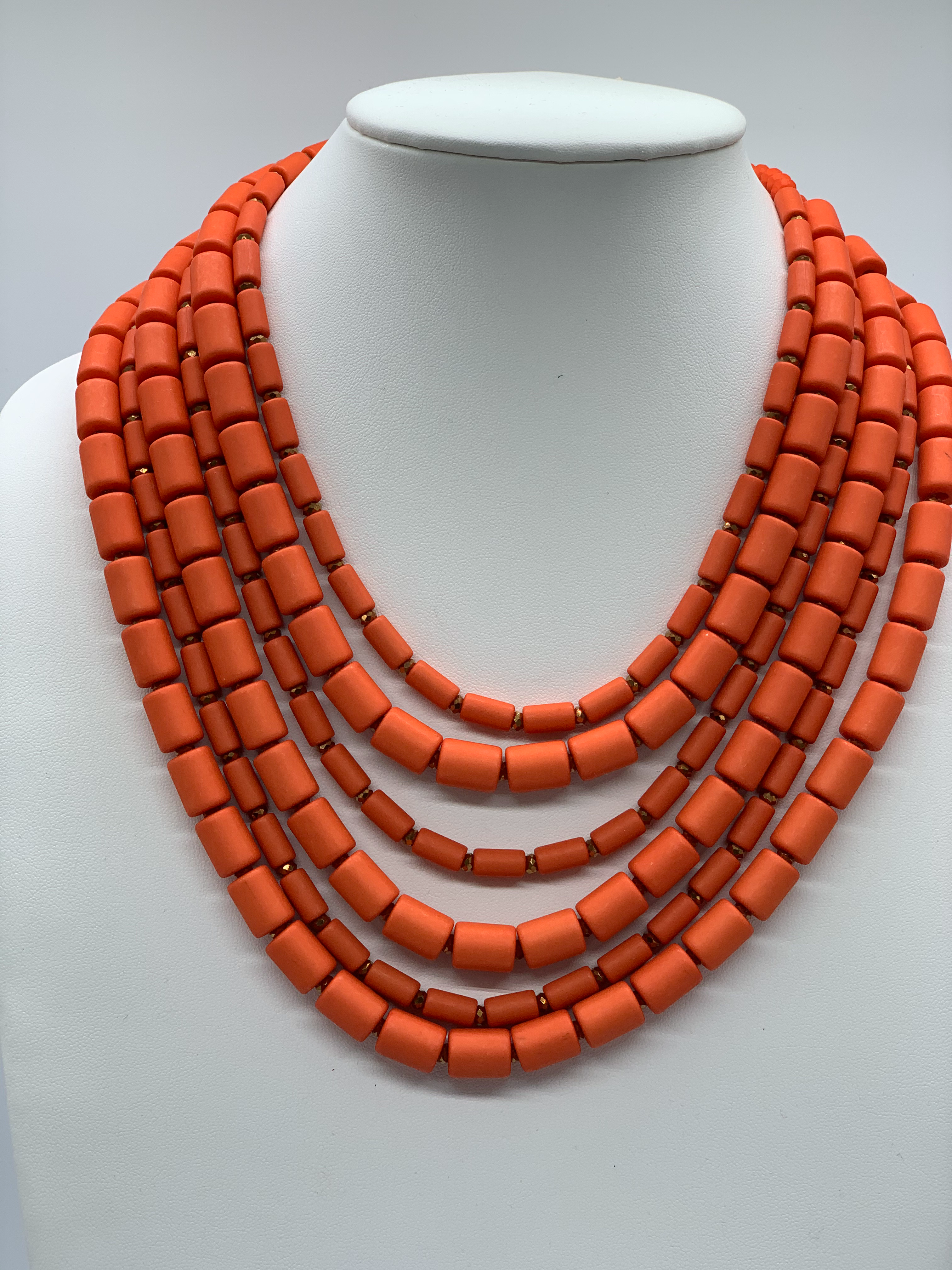 Odessa Orange Necklace 025