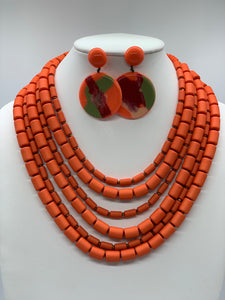 Odessa Orange Necklace 025