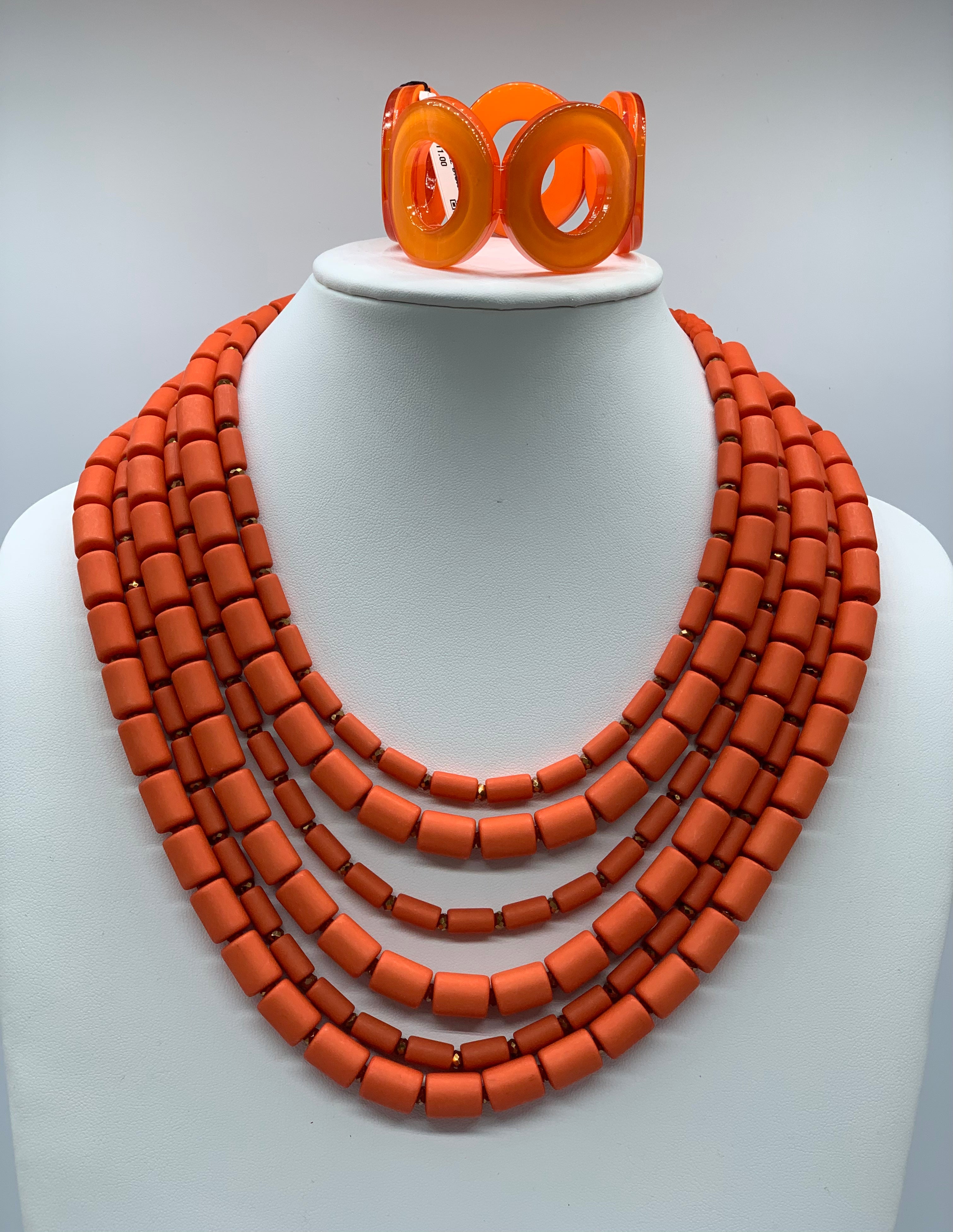 Odessa Orange Necklace 025