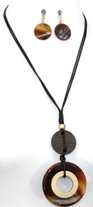 Black Cord String Necklace