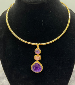 Amethyst Necklace Set N029