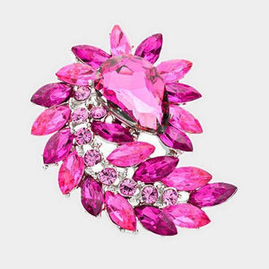 Pink Marquise Brooch P008